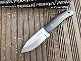 Perkin PN101 Cuchillo de Caza Artesanal con Funda de Cuero.