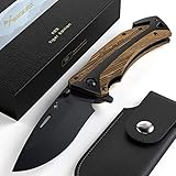 BERGKVIST® K29 Tiger Cuchillo Plegable - Navaja de Bolsillo 3 en 1 con rompe Cristales y Corta Cinturones - Ganadora...