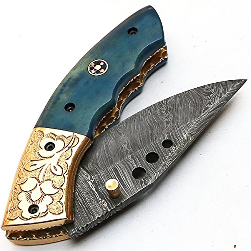 'Cuchillos de Damasco plegable  – Navaja '8840 personalizados hecha a mano Acero de Damasco Cuchillo Cuchillo de...