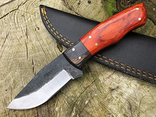 Perkin Cuchillo Supervivencia Dark Forest para Caza, Pesca, Camping, Outdoor, Supervivencia y Bushcraft PK666