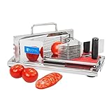 Royal Catering Cortador de Tomate Cortaverduras Manual Profesional RCT-5 (5,5 mm Schnittdicke, Herausnehmbare 10...