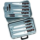 Victorinox 5.4914 - Maletín de Cocinero pequeño Negro 17 pzs Cuchillos con Mangos de Madera (h.nr.)