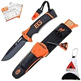 Gerber Bear Grylls Ultimate Pro Knife, Couteau de survie avec étui, feu Starter, aiguiseur, sifflet & survila lguide,...