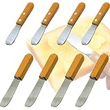 Senteen Cuchillos Mantequilla Acero Inoxidable, 8pcs Esparcidor De Mantequilla Multifunción Butter Knife Mango De...