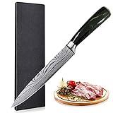 UniqueFire Cuchillo japonés de 20CM - Cuchillo de trinchar - Cuchillo perfecto para cortar sushi y Sashimi, hoja de...