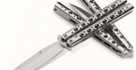 cuchillo mariposa acero doble filo