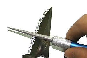 como afilar cuchillos dentados