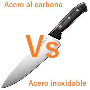 Cuchillos de carbono vs inoxidable